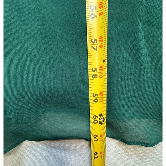 Davids Bridal Chiffon Sleeveless A-Line Gown V-Neck & Spaghetti Straps Dress Siz - Picture 8 of 15